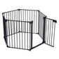Adjustable Safety Gate Play Yard Metal Doorways Fireplace Fence Christmas Tree Fence Gate For House Stairs Gate Prohibited Area Fence