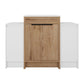 48" Freestanding Bathroom Vanity With Sink And 2 Storage Cabinets, Soft Closing Door - Imitative Oak / White