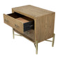 2 Drawer Nightstand With USB - Latte