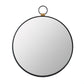 Wall Mirror With Frame, Contemporary Minimalist Accent Mirror For Living Room, Foyer, Entryway, Bedroom - Black