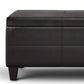 Avalon - Lift Top Rectangular Storage Ottoman - Tanners Brown