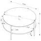 Jackel - 2 Piece Round Coffee And End Table Set - Gold
