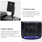 270° Power Swivel Recliner Home Theater Chair With Hidden Arm Storage, LED Light, Cup Holder, And Tray Table