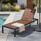 Outdoor Chaise With Adjustable Backrest