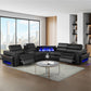 Nova - Sectional With Bluetooth Speaker, LED And Lifting Wine Cabinet