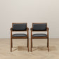 Athena - Dining Chair (Set of 2) - Black / Brown