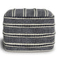 Corrie - Square Outdoor / Indoor Pouf - Navy / White