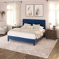 Transitional Upholstered Bed