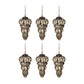 Tear Drop Ornament, Glass Decorative Hanging Christmas Tree Ornaments For Holiday Party Decorations (Set of 6) - Silver
