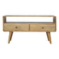 Solid Wood Curved Media Unit