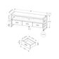 TV Stand, Console, Media Entertainment Center, Storage Drawers, Modern