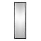 Full Length Mirror With Metal Beaded Frame, Rectangular Oversized Mirror For Living Room Bedroom - Black