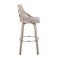 Charlotte - Farmhouse Fixed Height Bar Stool With Round Footrest (Set of 2)