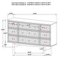 Kimpton - 9 Drawer Dresser Cabinet - Beige
