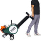 Portable Double Flywheel Electric Log Splitter 7 Ton Gas Log Splitter With Auto Return Steel - Gray