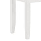 Wintrelis - Set of 2 - 20" White Vanity Stools with Padded Rectangular Upholstered Seat, Armless, Glam Style for Bedroom & Dressing Room