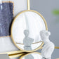 Round Mirror, Circle Mirror With Iron Frame For Living Room Bedroom Vanity Entryway Hallway