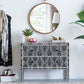 Circle Wall Mirror With Iron Frame, Accent Mirror For Living Room