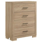 Merritt - 4 Drawer Bedroom Chest - Light Oak