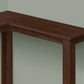 Corner Accent Console Table For Entryway, Contemporary & Modern - Cherry