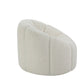 Osmash - Teddy Sherpa Chair With Swivel - White