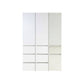 Elise - Modular Closet System With Mirror - White - Wood