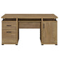 Swan - 2 Drawer Computer Desk - Mango Color