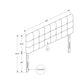 Queen Size, Bed Headboard Only, Upholstered, Durable Construction - Gray
