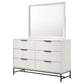 Taraval - 6 Drawer Dresser With Mirror - White