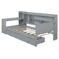 Daybed With 3 Drawers USB Ports And Desk