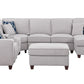 Tina - 8 Piece Upholstered Sectional With Ottoman