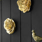 Rose Hanging Wall Accents (Set of 2) - Gold