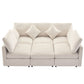 Sectional Sofa Modular U-Shaped With Ottoman & USB Ports