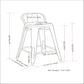 Rayne - Curved Back Metal Stool (Set of 2)