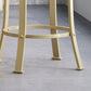 Mirella - Set of 2 - 24" Black and Gold Counter Stools,