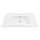Premium Rectangular Vanity Top With Single Faucet Hole And Overflow