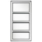 Cardinal - 3 Shelf Wall Mirror - Silver
