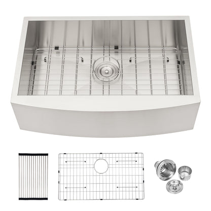 Farmhouse Kitchen Sink Stainless Steel Apron Front