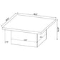 Eldridge - Coffee Table Set With Square Tops