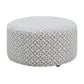 Round Ottoman - Gray