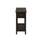 Accent End Table, 2 Tier, Storage Drawer, Transitional - Walnut