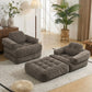 Convertible 2 In 1 Armrest Sofa For Bedroom