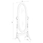 Dunne - Cheval Mirror With Oval Frame