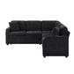 Modern L Shaped Sectional Sofa Bed With Hidden Storage Upholstery