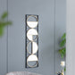 Eclectic Styling Metal Beaded Wall Mirror With Contemporary Design For Bedroom, Liveroom & Entryway