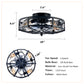 Mounting Type Ceiling Fan, Reversible Motor, DC Remote Control, 6 Speed Ceiling Fan - Matte Black