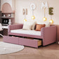 Upholstered Daybed With Ergonomic Design Backrest
