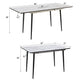 Modern Extendable Dining Table And Chair Set For 2 - 6 People