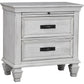Lockeford - 2 Drawer Nightstand With Pull Out Tray - White