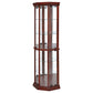 Jacob - 6 Shelf Curio Display Cabinet - Red / Brown